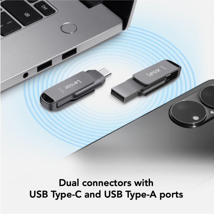  Lexar JumpDrive Dual Drive D400 USB 3.2 Gen 1 Type-C